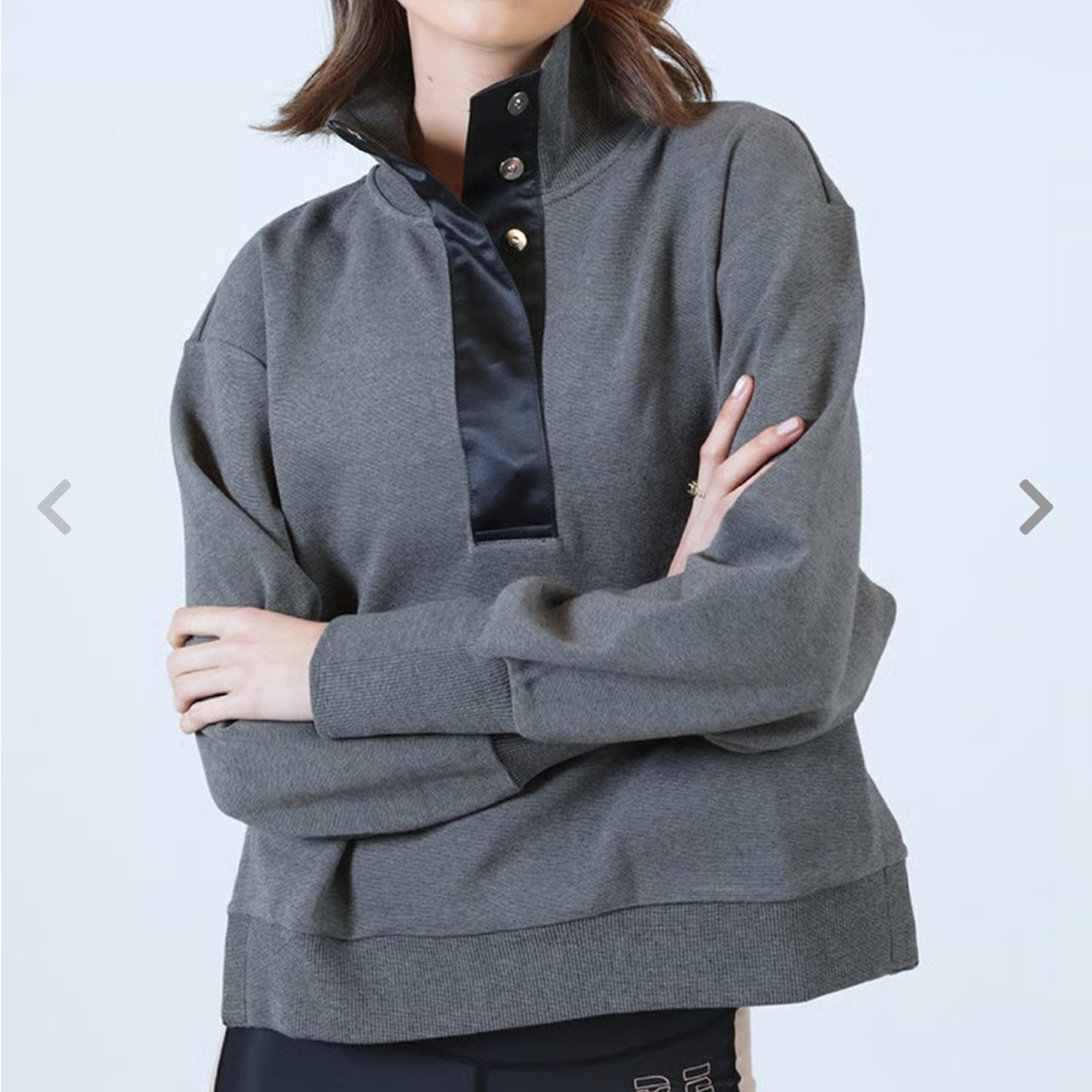 VARLEY SOLD OUT Huston Ribbed Pique Long Sleeve Pullover Sweater NWOT